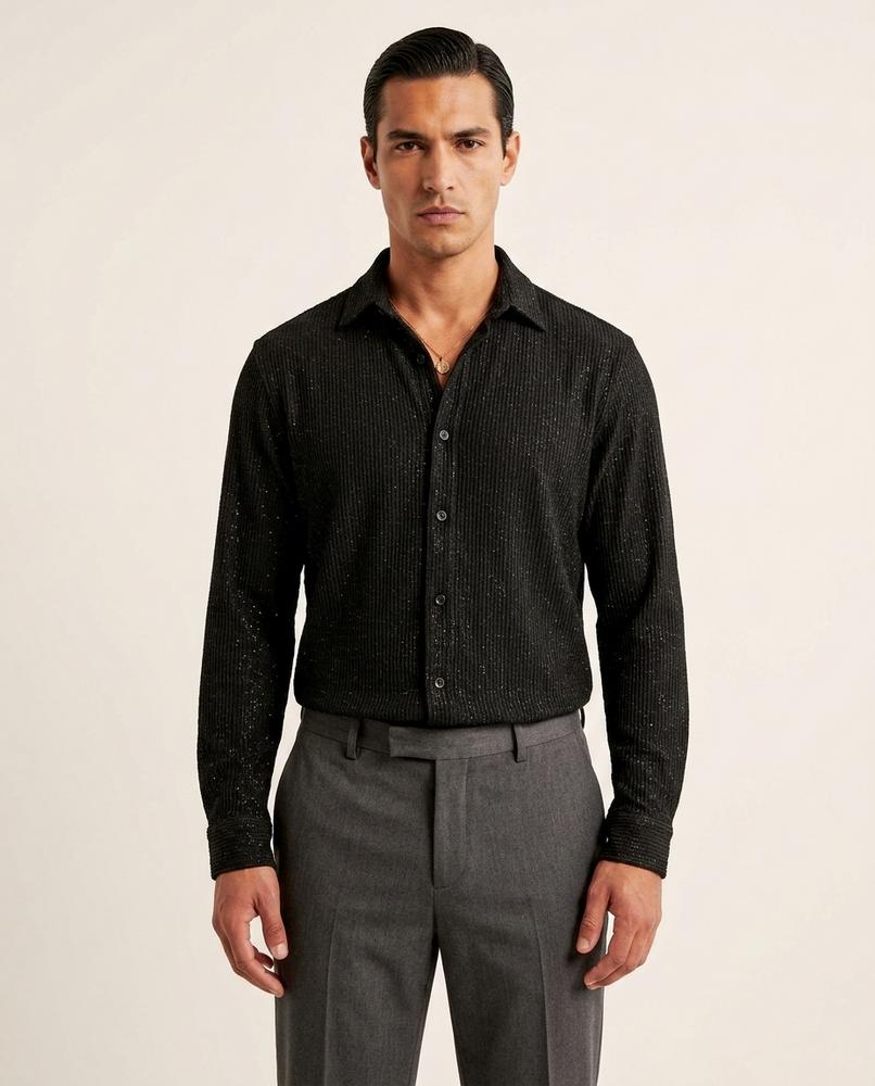 Zac & Sons - Cetus | Costume homme scintillant à coupe ample