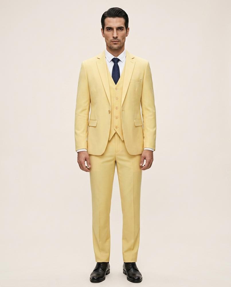 Zac & Sons - Vosor | Costume homme uni coupe régulière
