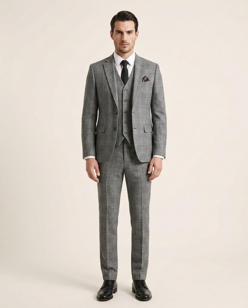 Zac & Sons - Dehud | Costume homme ajusté à carreaux